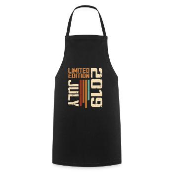 July 2019 Birthday Gift 2019 July 2019 - Cooking Apron - black - Front - AI Model Male 185 dark (185cm)