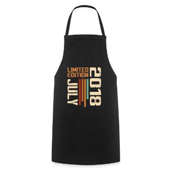 July 2018 Birthday Gift 2018 July 2018 - Cooking Apron - black - Front - AI Model Male 185 dark (185cm)