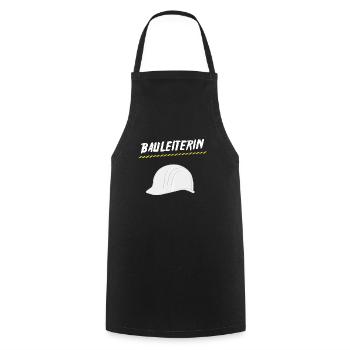 Construction manager - Cooking Apron - black - Front - AI Model Male 185 dark (185cm)