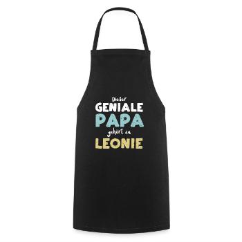 Dieser Geniale Papa Gehört Zu Le... - Kochschürze - Schwarz - Vorne - AI Model Male 185 dark (185cm)