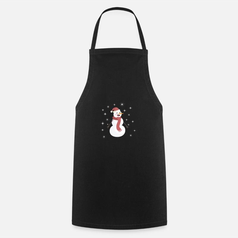 Snowman - Kochschürze - Schwarz