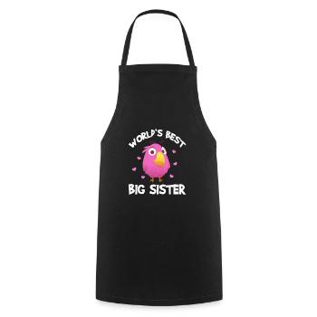 big sister - Cooking Apron - black - Front - AI Model Male 185 dark (185cm)