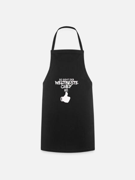 chef - Kochschürze - Schwarz