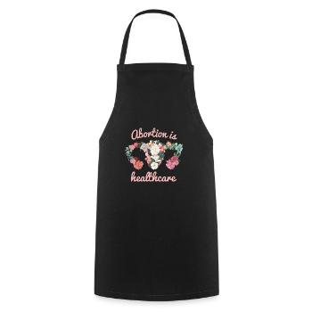 Abortion is Healthcare feminism - Cooking Apron - black - Front - AI Model Male 185 dark (185cm)