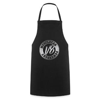 V8 Motor Musclecar Ami - Tablier de cuisine - noir - Devant - AI Model Male 185 dark (185cm)