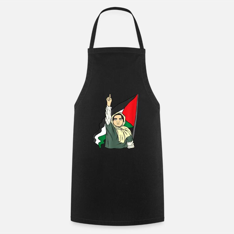 Palestine Liberté libre Liberté Gaza - Tablier de cuisine - noir