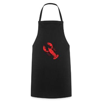 Comic Lobster Crab Lobster Lobster Sea Hobby Chef - Cooking Apron - black - Front - AI Model Male 185 dark (185cm)