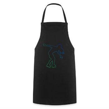 Women Men's Roller Skates Roller Skating Skate - Cooking Apron - black - Front - AI Model Male 185 dark (185cm)