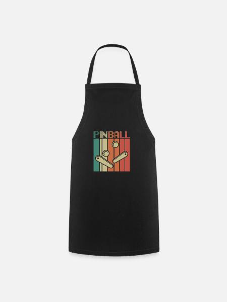 Pinball pinball arcade pinball machine gift - Cooking Apron - black
