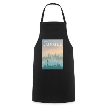 Urban Jungle - Cooking Apron - black - Front - AI Model Male 185 dark (185cm)