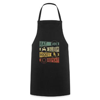 Hockey - Tablier de cuisine - noir - Devant - AI Model Male 185 dark (185cm)