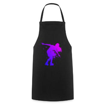 Roller Skating Roller Skating Women's Roller Skating - Cooking Apron - black - Front - AI Model Male 185 dark (185cm)