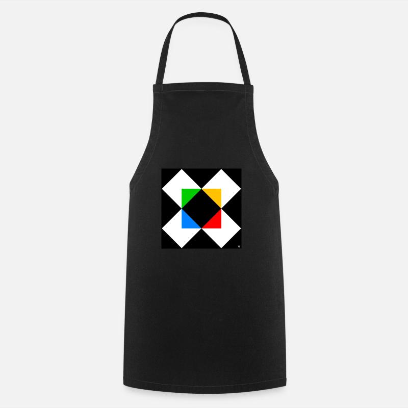 Triangle squared 2 - Cooking Apron - black