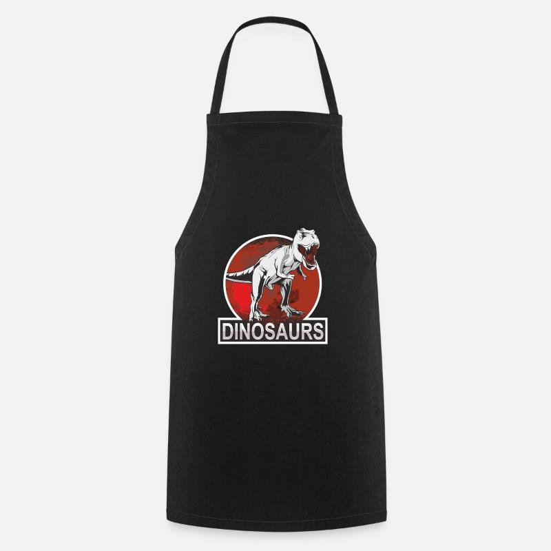 Dinosaurs - Kochschürze - Schwarz