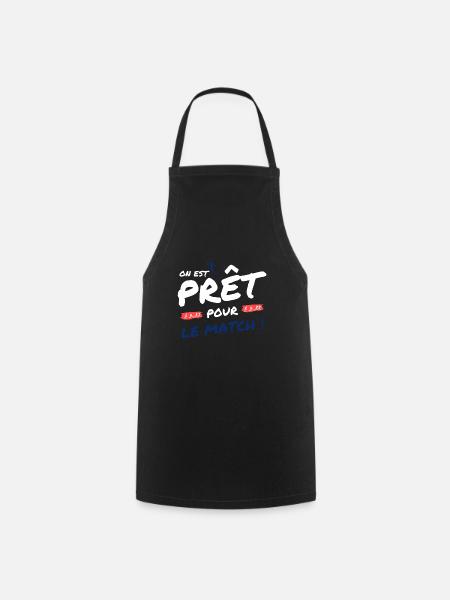Football France - équipe de football de football - Tablier de cuisine - noir