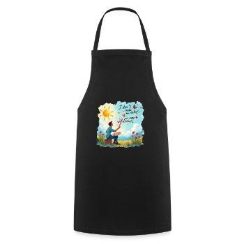 Oil Painting In Nature For Painters And Artists - Cooking Apron - black - Front - AI Model Male 185 dark (185cm)