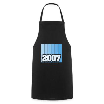 2007 - Cooking Apron - black - Front - AI Model Male 185 dark (185cm)