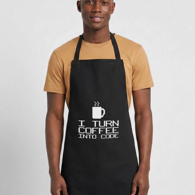 Je transforme le café en code Tablier de cuisine