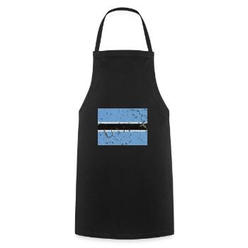 Botswana - Cooking Apron - black - Front - AI Model Male 185 dark (185cm)