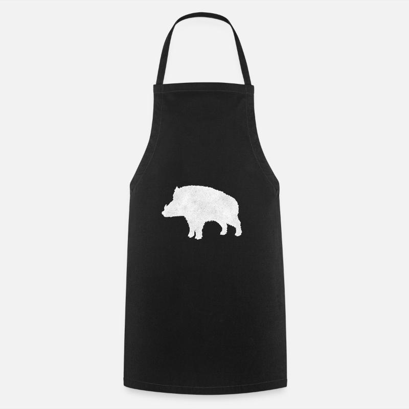 Wildschwein - Kochschürze - Schwarz