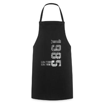 1985 Vintage Edition Limitée - Tablier de cuisine - noir - Devant - AI Model Male 185 dark (185cm)