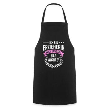 I'm an educator, I'm not shocked - Cooking Apron - black - Front - AI Model Male 185 dark (185cm)