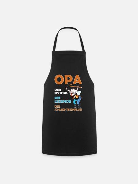 Opa der schlechte Einfluss - Kochschürze - Schwarz