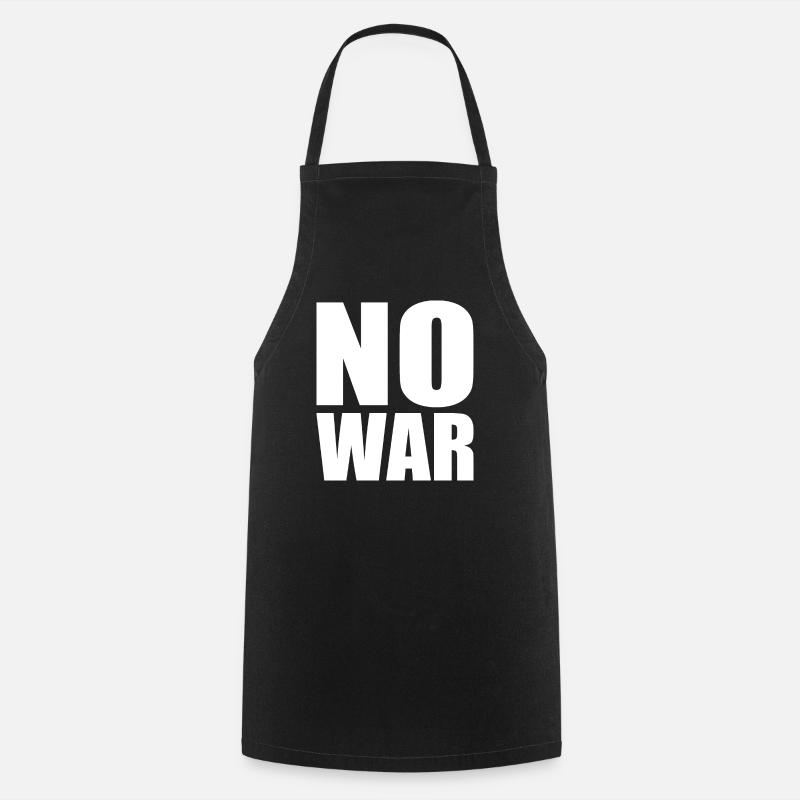 No war - Tablier de cuisine - noir
