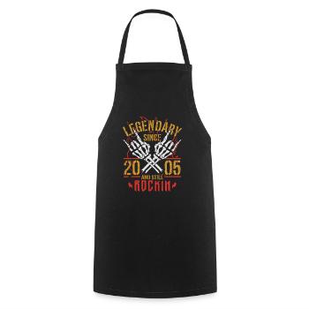Legendary since 2005 Vintage Birthday Gift - Cooking Apron - black - Front - AI Model Male 185 dark (185cm)