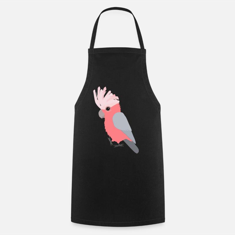 Cacatoès rose - Tablier de cuisine - noir
