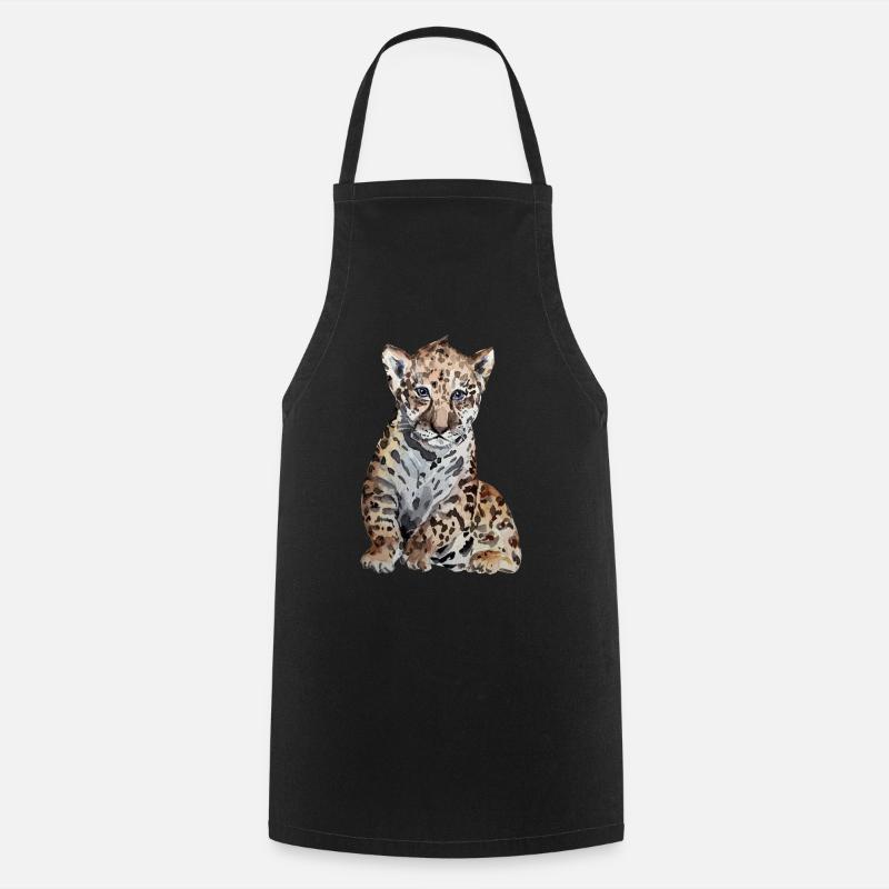 Jaguar Baby - Kochschürze - Schwarz