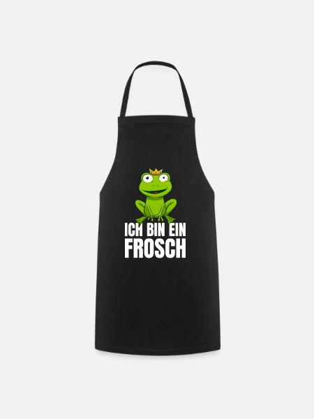 Ich Bin Ein Frosch - Kochschürze - Schwarz
