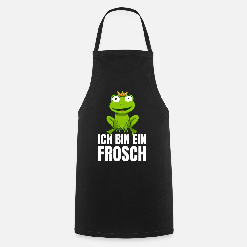 Ich Bin Ein Frosch - Kochschürze - Schwarz