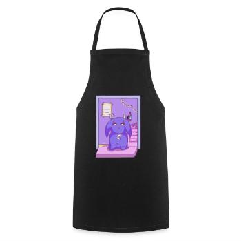 Lofi Vibe Bun - Cooking Apron - black - Front - AI Model Male 185 dark (185cm)