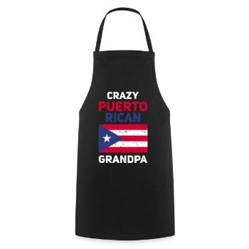 Puerto Rico Flagge | Puerto Ricaner Geschenkideen - Kochschürze - Schwarz - Vorne - AI Model Male 185 dark (185cm)
