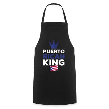 Puerto Rico Flagge | Puerto Ricaner Geschenkideen - Kochschürze - Schwarz - Vorne - AI Model Male 185 dark (185cm)