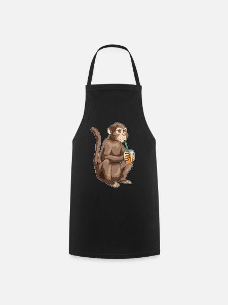 Monkey Juice - Cooking Apron - black