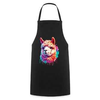 Alpaca - Cooking Apron - black - Front - AI Model Male 185 dark (185cm)