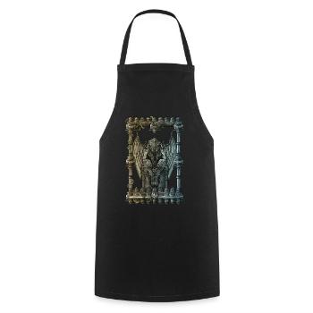 Cthulhu - Kochschürze - Schwarz - Vorne - AI Model Male 185 dark (185cm)