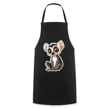 lemur - Cooking Apron - black - Front - AI Model Male 185 dark (185cm)