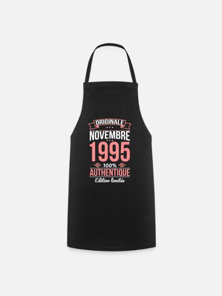 Anniversaire 30 ans - Originale - Novembre 1995 - Tablier de cuisine - noir