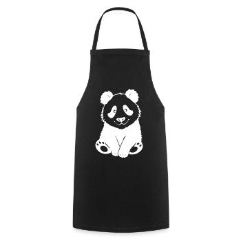 Bär Bärchen Pandabär T-shirt Geschenk - Kochschürze - Schwarz - Vorne - AI Model Male 185 dark (185cm)