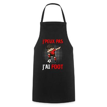 I Can't I Football Boys - Cooking Apron - black - Front - AI Model Male 185 dark (185cm)