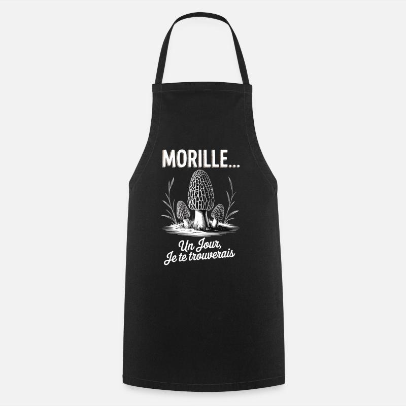 Morels Hunter Eines Tages werde ich dich finden - Kochschürze - Schwarz