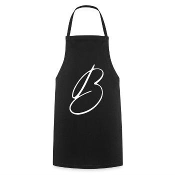 b - Cooking Apron - black - Front - AI Model Male 185 dark (185cm)