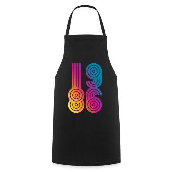 86 Eight Six 1986 - Cooking Apron - black - Front - AI Model Male 185 dark (185cm)