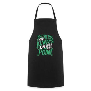 Archers Are Always On Point - Cooking Apron - black - Front - AI Model Male 185 dark (185cm)