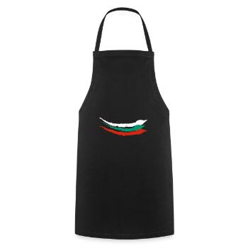 Bulgarien Flagge Bulgarische Fahne Goldstrand - Kochschürze - Schwarz - Vorne - AI Model Male 185 dark (185cm)