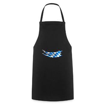 Bavaria Flag Used Look Bavarian Flag Vintage - Cooking Apron - black - Front - AI Model Male 185 dark (185cm)