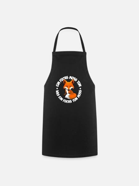Ein Fuchs muss tun was ein Fuchs tun muss - Kochschürze - Schwarz